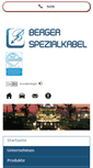Mobile Screenshot of berger-spezialkabel.de